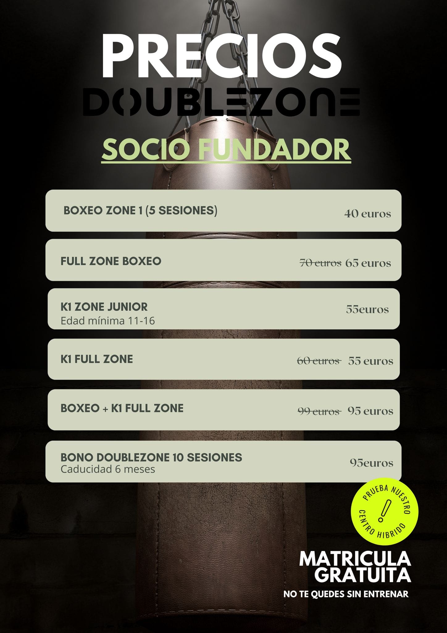 Plan Advanced Zone DoubleZone - Entrenamiento funcional más artes marciales