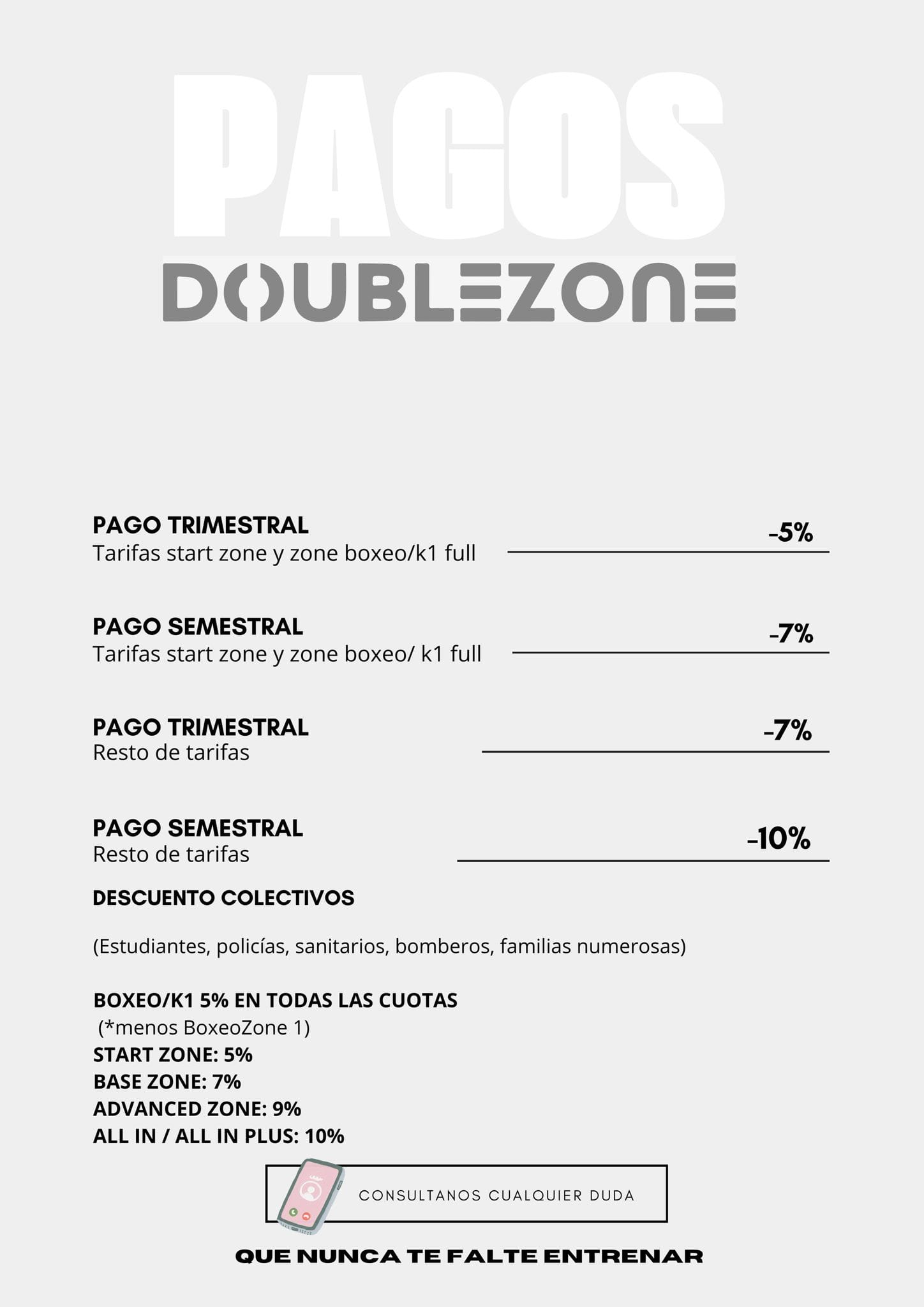 Planes Premium DoubleZone - Entrenamiento personal y servicios exclusivos en La Garriga
